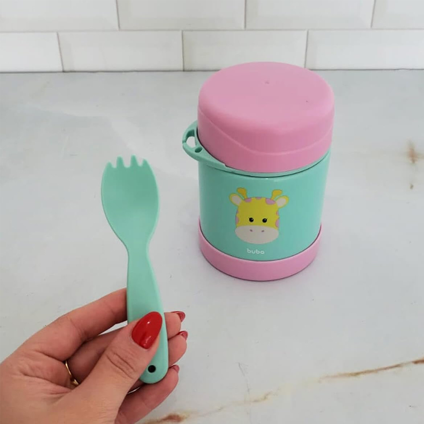 Pote Térmico Buba Animal Fun Girafa 320 ml Pote Térmico Buba Animal Fun Girafa 320 ml