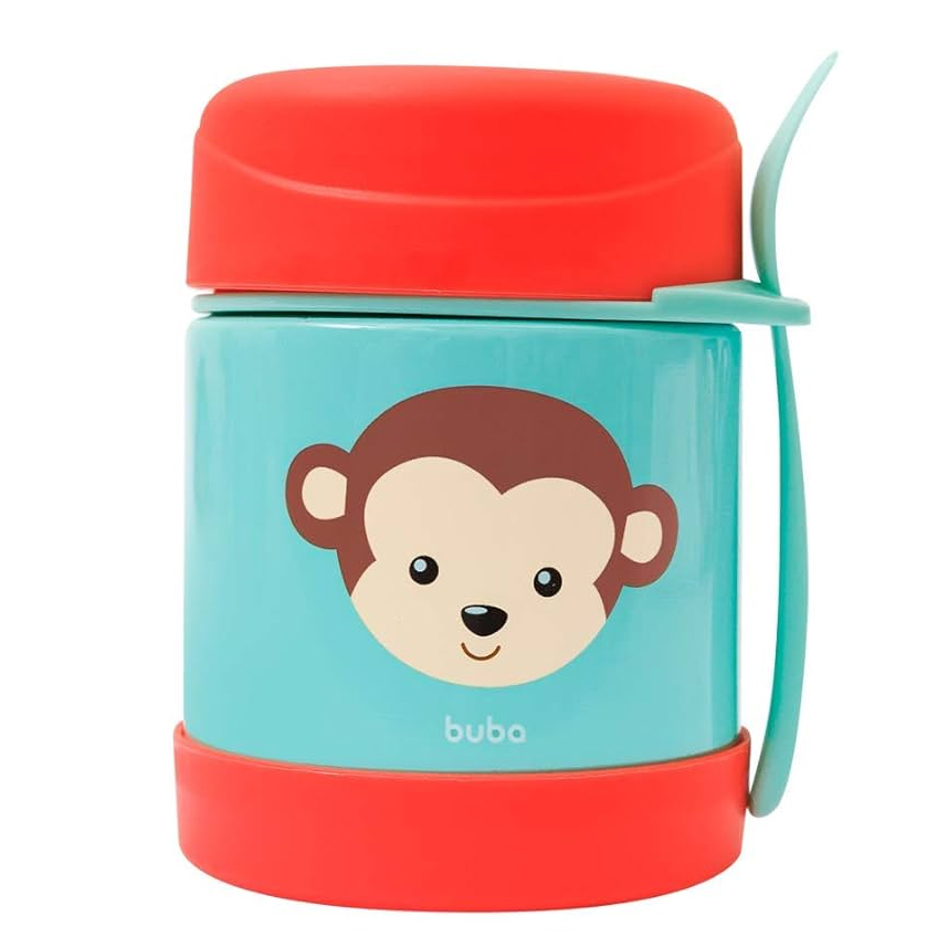 Pote Térmico Buba Animal Fun Macaco 320 ml Pote Térmico Buba Animal Fun Macaco 320 ml