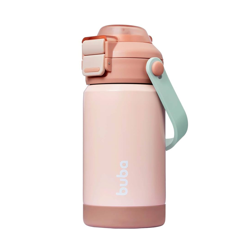 Copo Térmico Buba Parede Dupla Com Bico E Canudo 360 ml