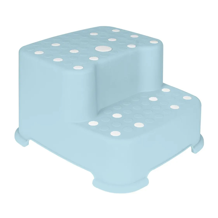 Degrau Duplo Infantil Buba Antiderrapante Azul Degrau Duplo Infantil Buba Antiderrapante Azul
