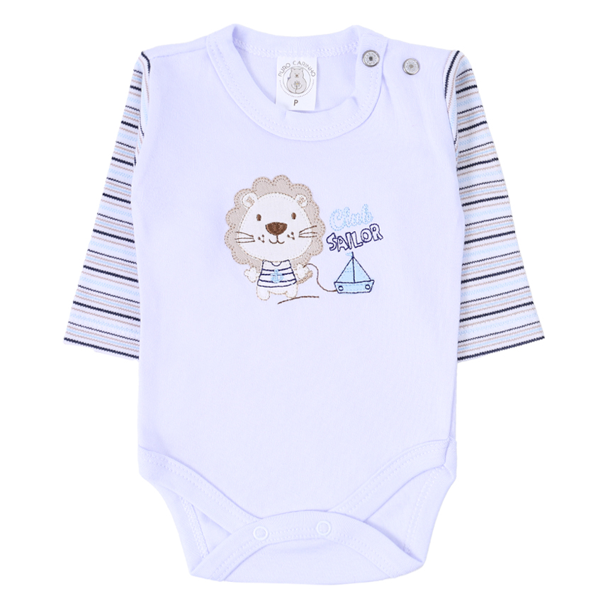 Pagão Puro Carinho Body Com Casaco Bordado E Calça 3 Peças