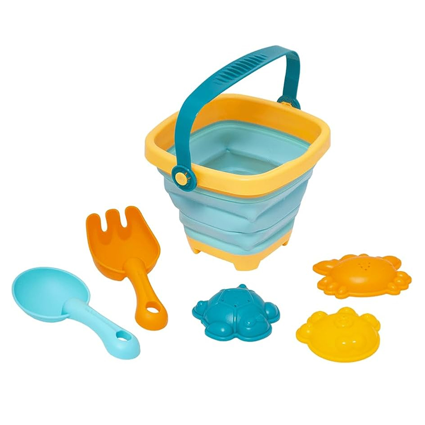 Kit Balde De Praia Buba  Retrátil Colorido Kit Balde De Praia Buba  Retrátil Colorido