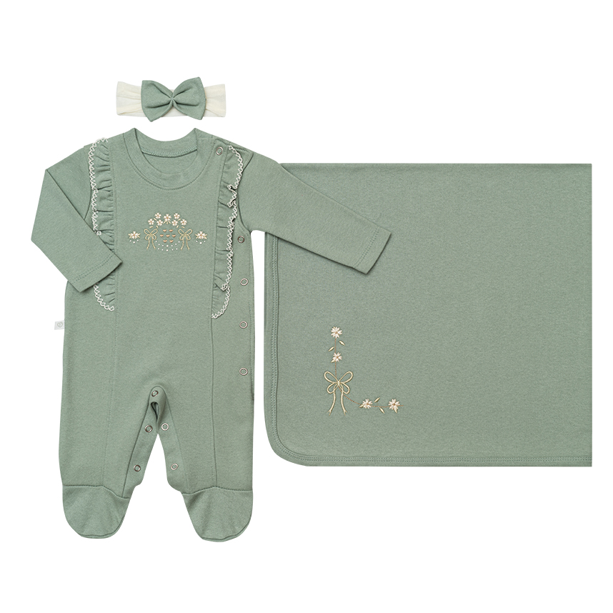 Saída Maternidade Fofinho Macacão 3 Peças Saída Maternidade Fofinho Macacão 3 Peças