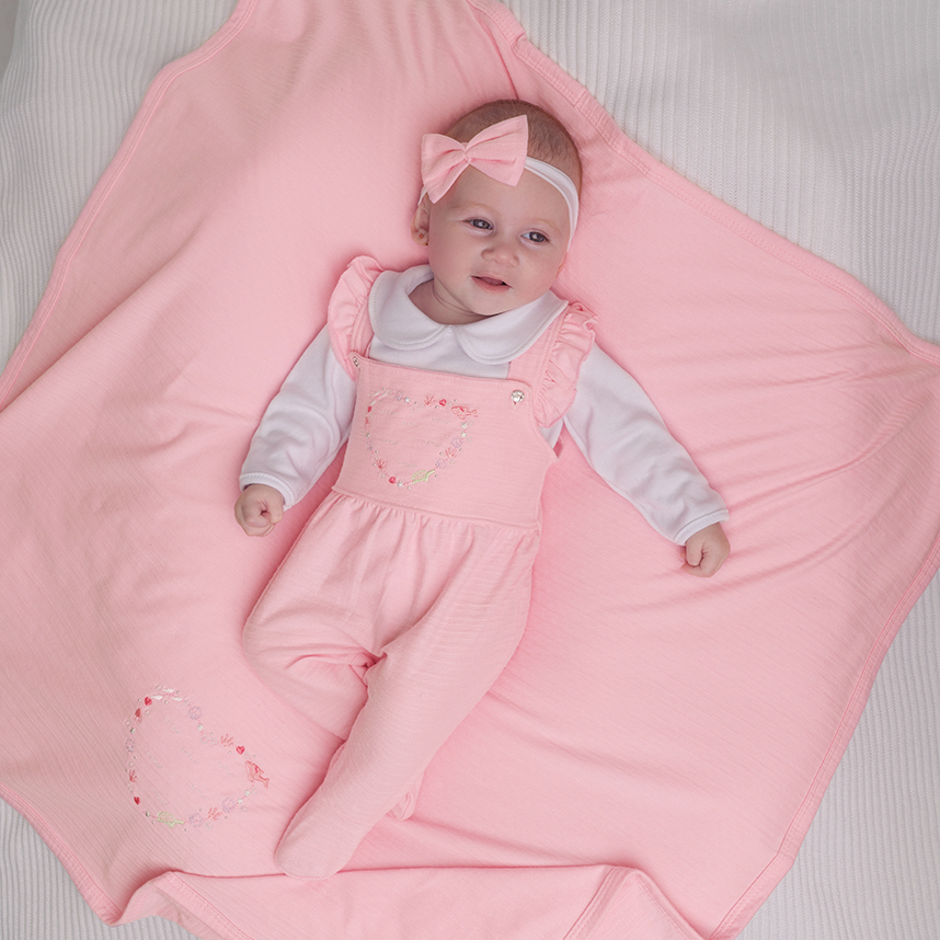 Saída Maternidade Fofinho Jardineira 4 Peças Saída Maternidade Fofinho Jardineira 4 Peças