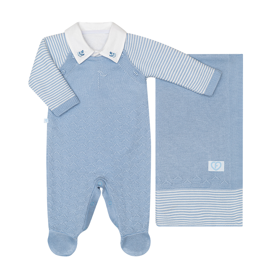 Saída Maternidade Fofinho Macacão E Manta 3 Peças Saída Maternidade Fofinho Macacão E Manta 3 Peças