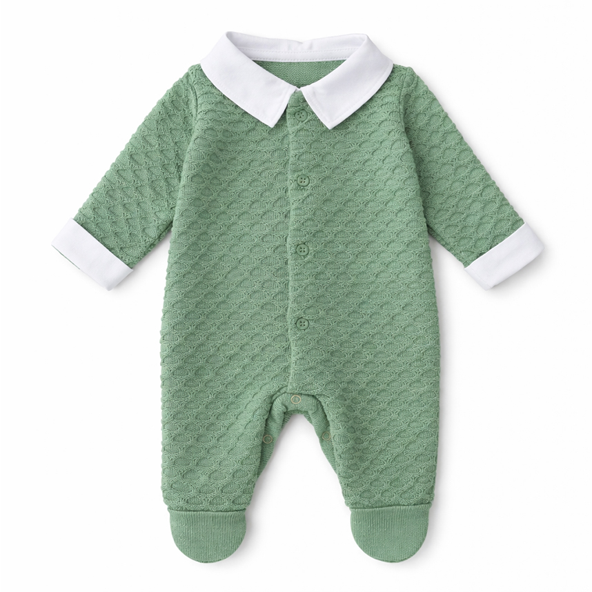 Saída Maternidade Fofinho Macacão E Manta Tricot 2 Peças