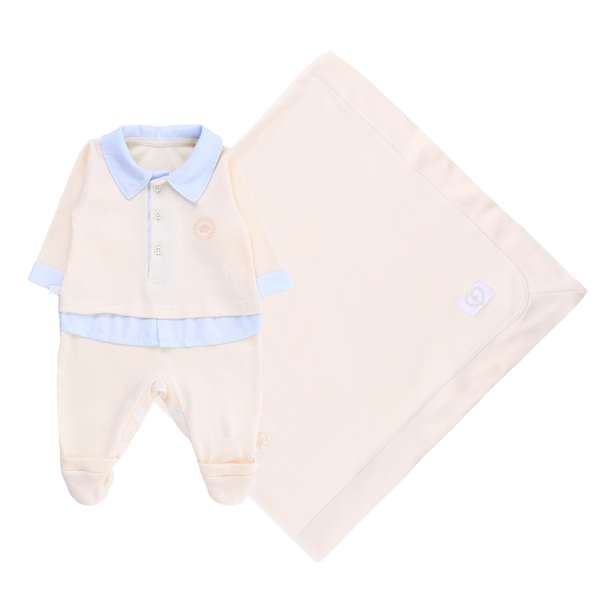 Saída Maternidade Fofinho Macacão E Manta 2 Peças