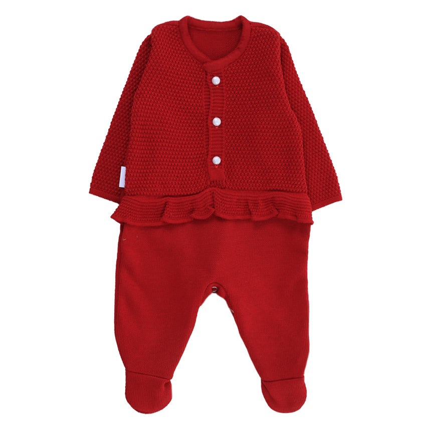 Saída Maternidade Ternura Macacão E Manta Em Tricô 2 Peças