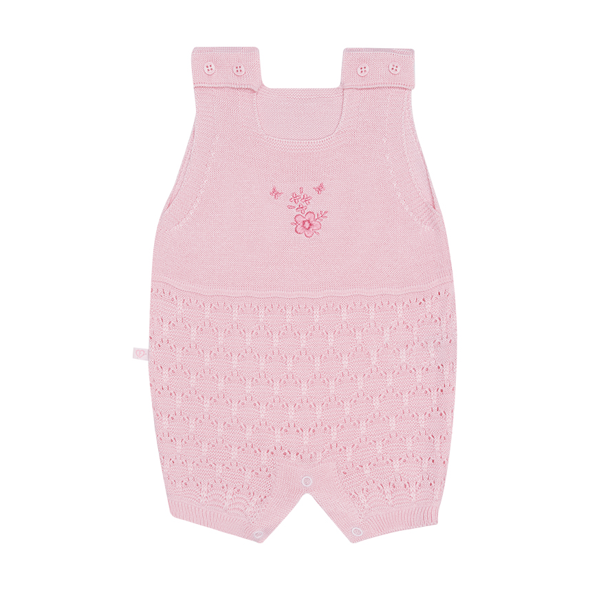 Banho De Sol Fofinho Menina Tricô Bordado Flores Banho De Sol Fofinho Menina Tricô Bordado Flores