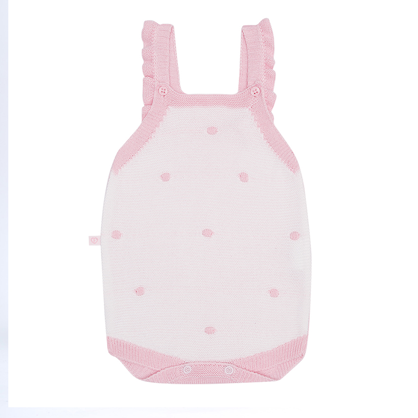 Banho De Sol Bebê Fofinho Tricô Bordado Bolinhas Banho De Sol Bebê Fofinho Tricô Bordado Bolinhas