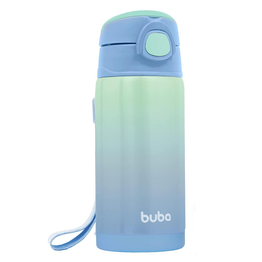 Copo Térmico Buba Parede Dupla Com Canudo 400 ml