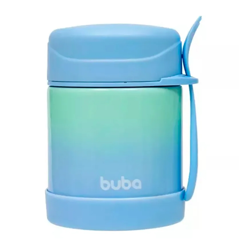 Pote Térmico Buba Dêgrade Com Colher Azul Pote Térmico Buba Dêgrade Com Colher Azul