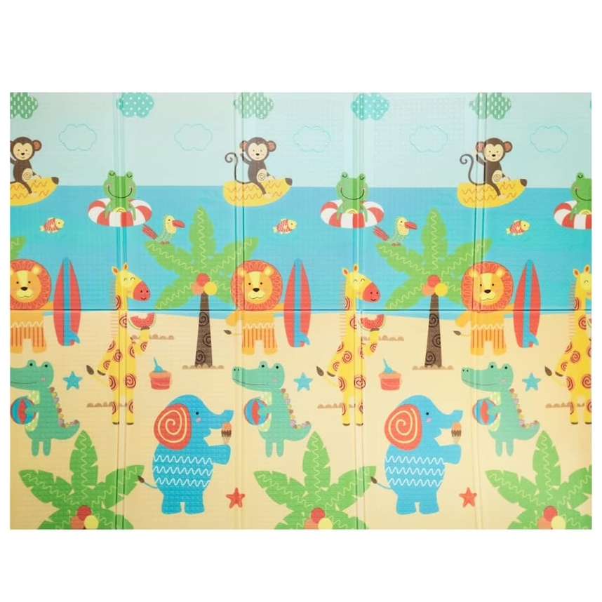 Tapete de Atividades Buba Dobrável  Praia Colorido Tapete de Atividades Buba Dobrável  Praia Colorido