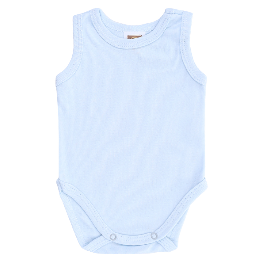 Kit Body Pop Cute Menino Regata Fio 30 Canelado 3 Peças Kit Body Pop Cute Menino Regata Fio 30 Canelado 3 Peças