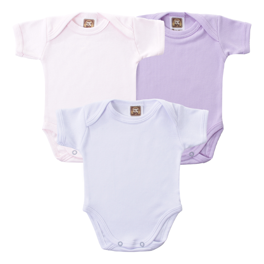 Kit Body Pop Cute Manga Curta Fio 30 Canelado 3 Peças Kit Body Pop Cute Manga Curta Fio 30 Canelado 3 Peças