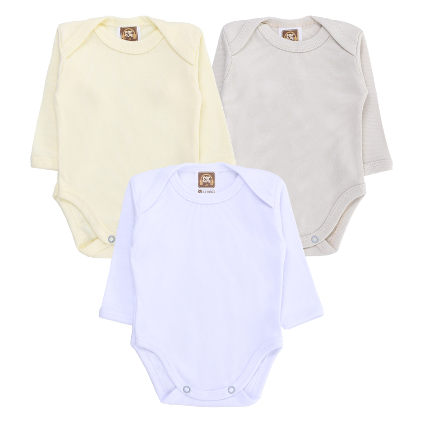 Kit Body Pop Cute Manga Longa Suedine Canelado 3 Peças Kit Body Pop Cute Manga Longa Suedine Canelado 3 Peças