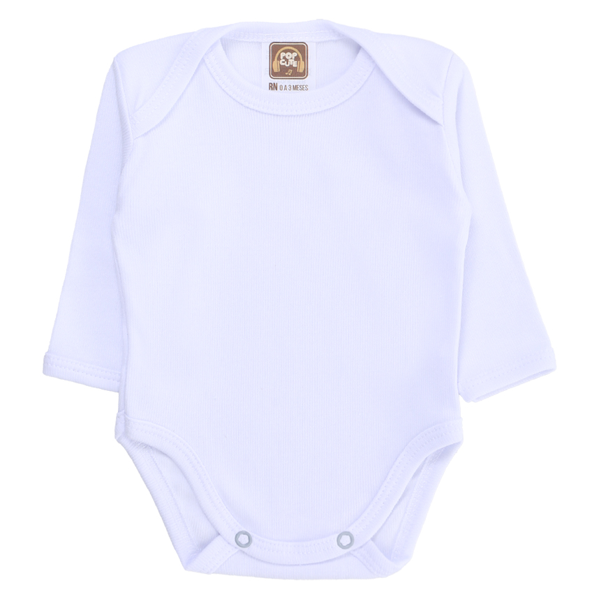 Kit Body Pop Cute Manga Longa Suedine Canelado 3 Peças Kit Body Pop Cute Manga Longa Suedine Canelado 3 Peças