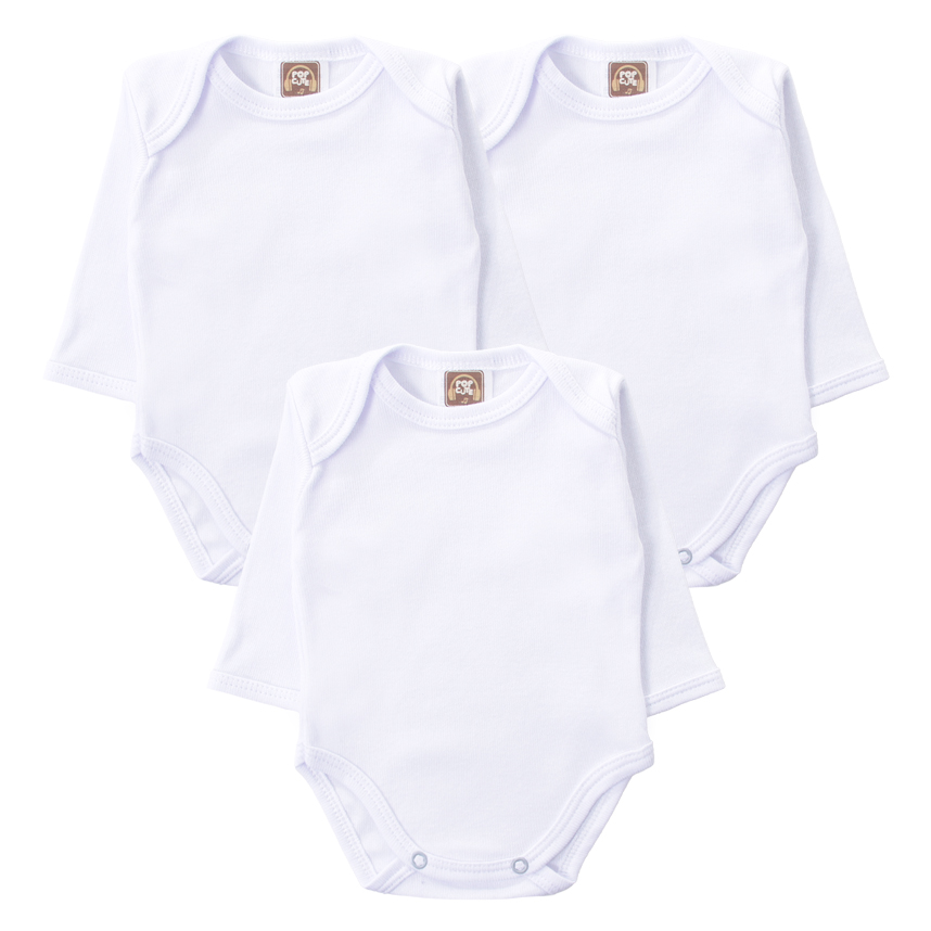 Kit Body Pop Cute Manga Longa Suedine Canelado 3 Peças Kit Body Pop Cute Manga Longa Suedine Canelado 3 Peças
