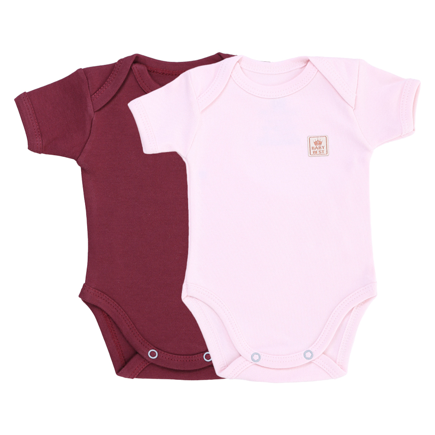 Body Baby Best Menina Manga Curta Egípcio Pima 2 Peças Body Baby Best Menina Manga Curta Egípcio Pima 2 Peças