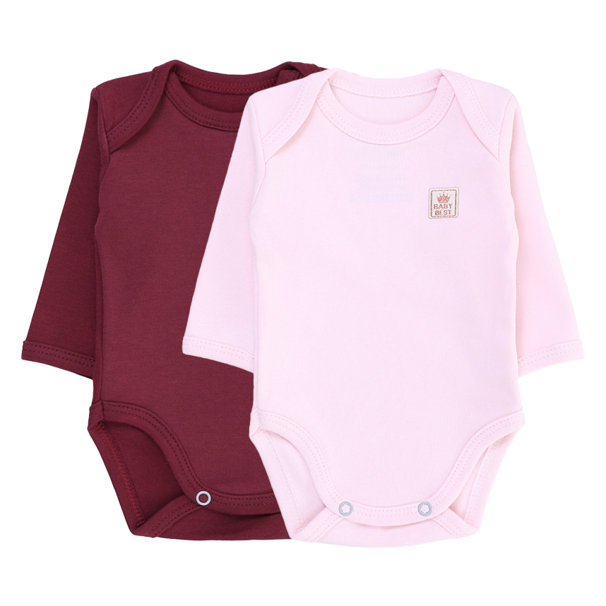 Body Baby Best Menina Manga Longa Egípcio Pima 2 Peças Body Baby Best Menina Manga Longa Egípcio Pima 2 Peças