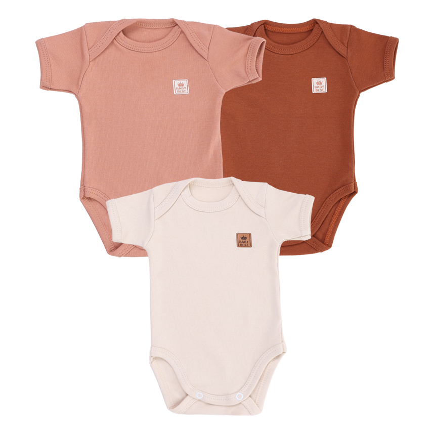 Kit Body Baby Best Bebê Manga Curta 3 Peças Kit Body Baby Best Bebê Manga Curta 3 Peças