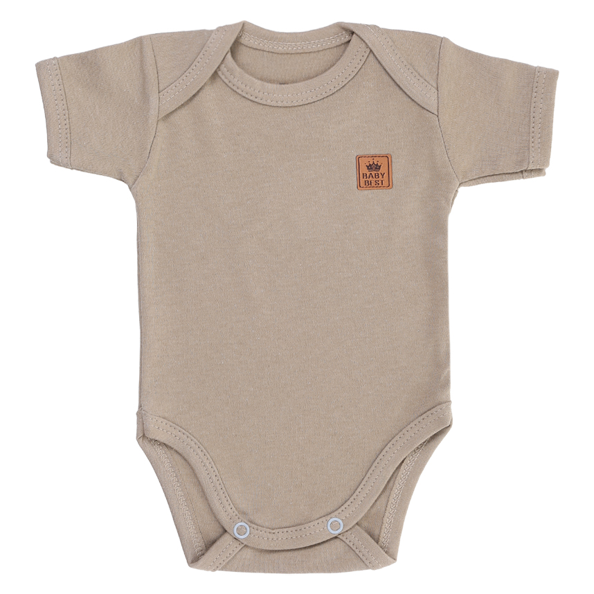 Body Baby Best Bebê Manga Curta  Pima 3 Peças