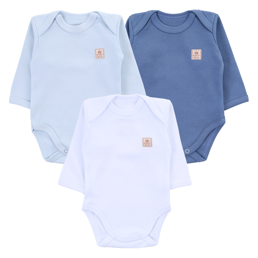 Kit Body Baby Best Manga Longa Egípcio 3 Peças Kit Body Baby Best Manga Longa Egípcio 3 Peças