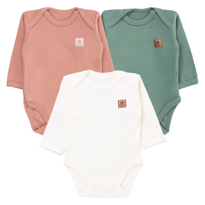 Kit Body Baby Best Manga Longa Egípcio 3 Peças Kit Body Baby Best Manga Longa Egípcio 3 Peças