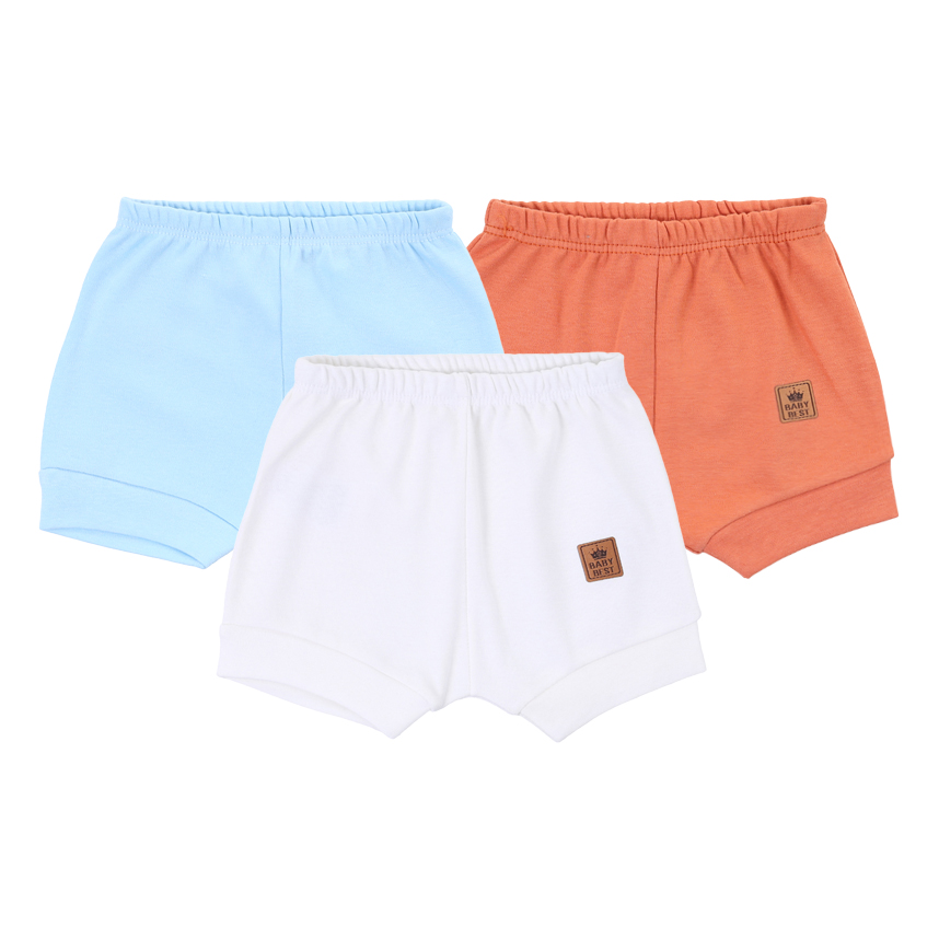 Kit Bermuda Baby Best Bebê Algodão Pima 3 Peças Kit Bermuda Baby Best Bebê Algodão Pima 3 Peças