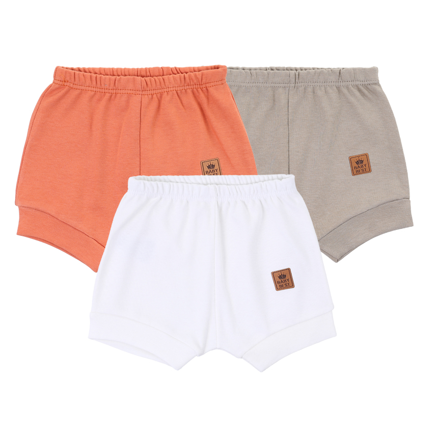 Kit Short Baby Best Bebê Algodão Pima 3 Peças