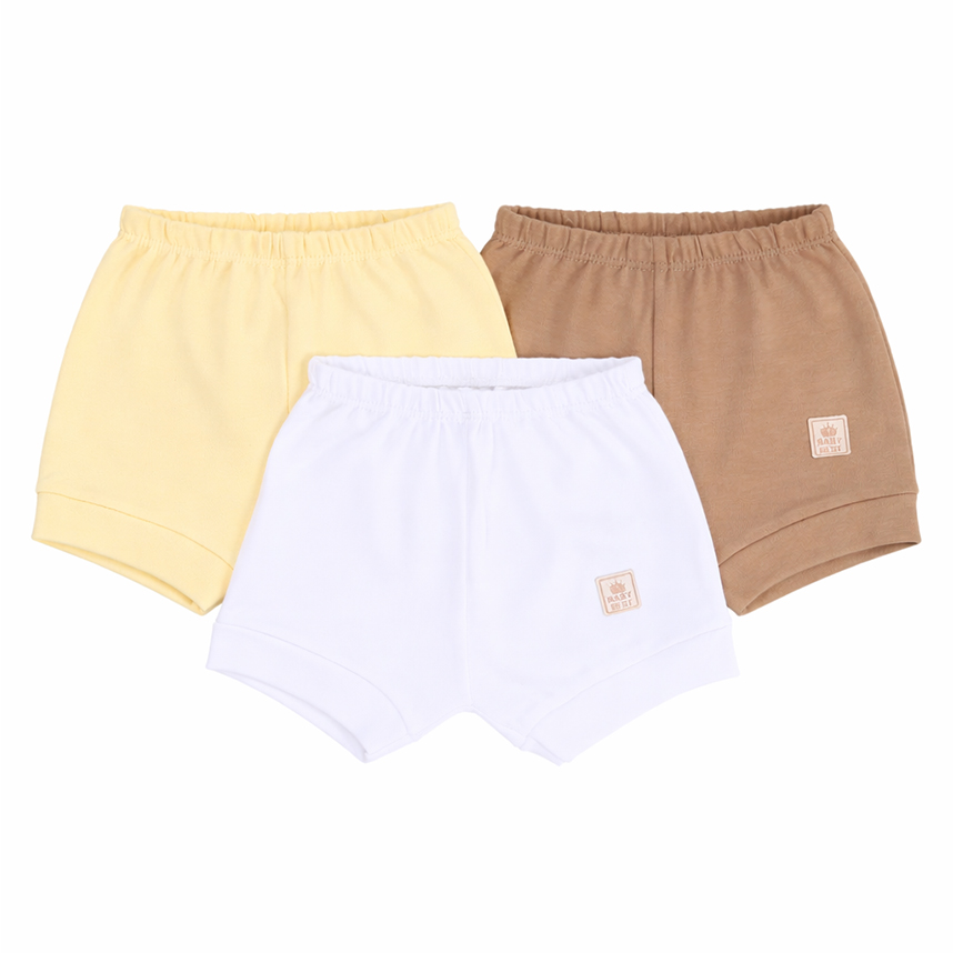 Kit Short Baby Best Bebê Algodão Pima 3 Peças
