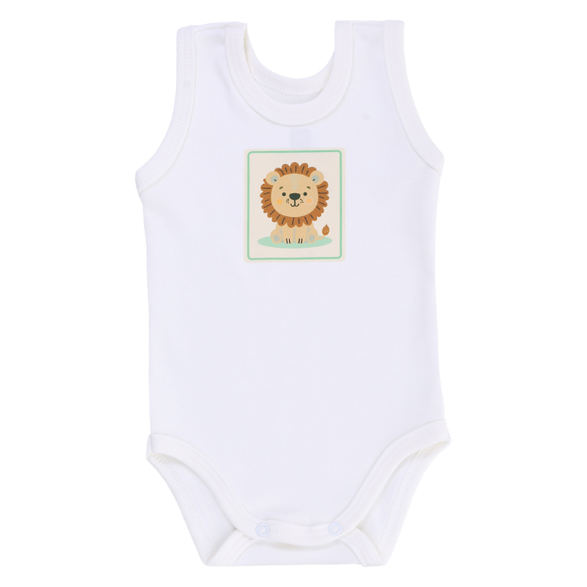 Conjunto Bebê Baby Best Body Regata Leão E Bermuda