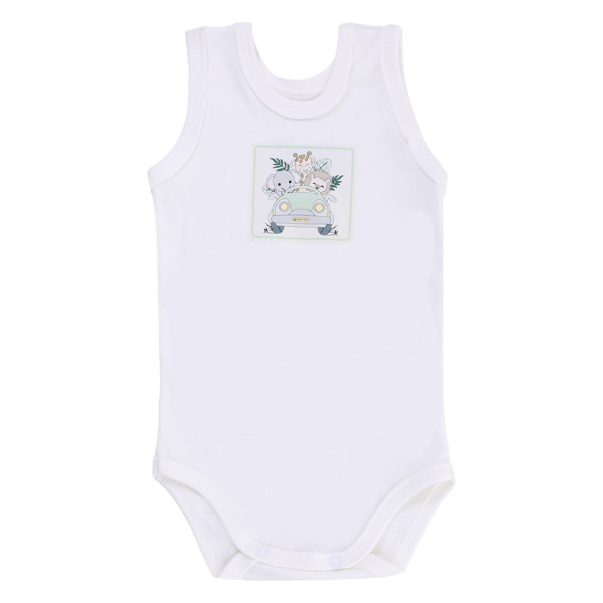 Conjunto Baby Best unissex Body E Short Estampa Safari