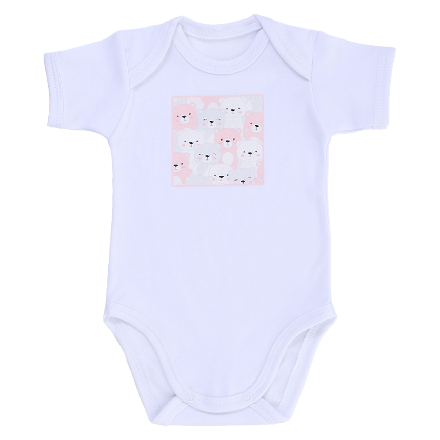 Conjunto Baby Best Body Manga Curta E Short Estampa Ursos
