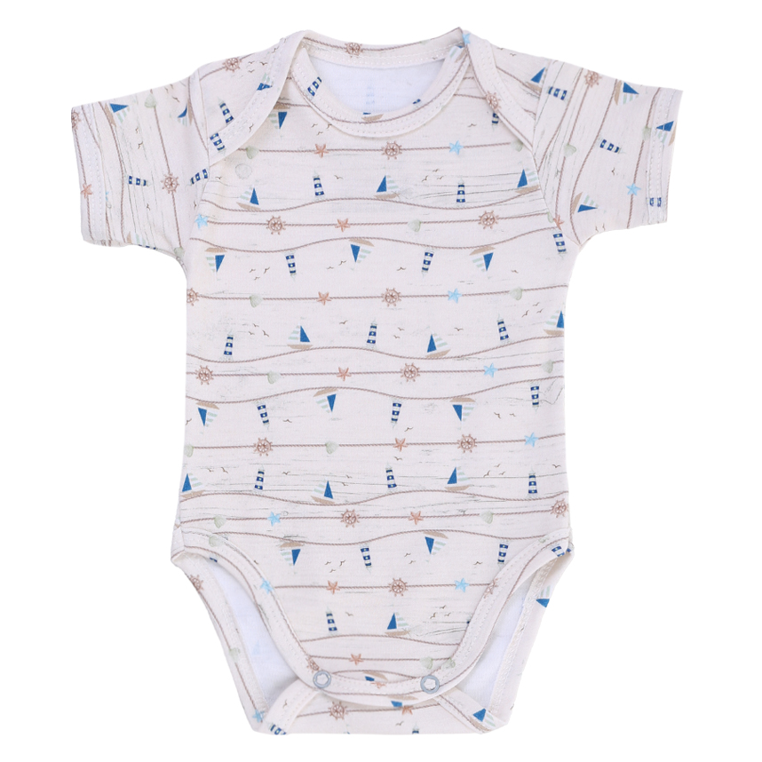 Conjunto Baby Best Menino Body E Bermuda Estampa Barcos Conjunto Baby Best Menino Body E Bermuda Estampa Barcos