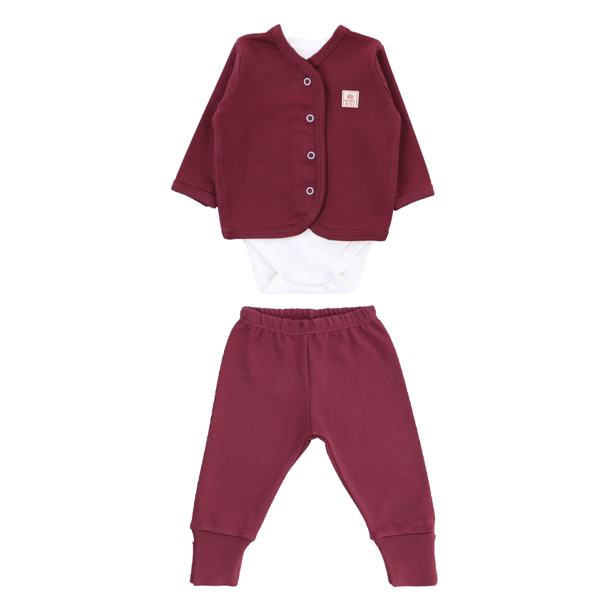 Conjunto Baby Best Menina Body Manga Curta Casaco E Calça