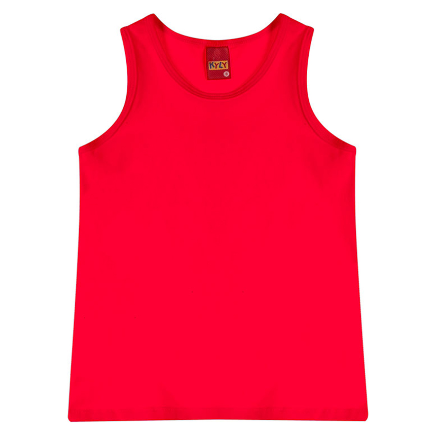 Blusa Infantil Kyly Regata Básica em Cotton Blusa Infantil Kyly Regata Básica em Cotton