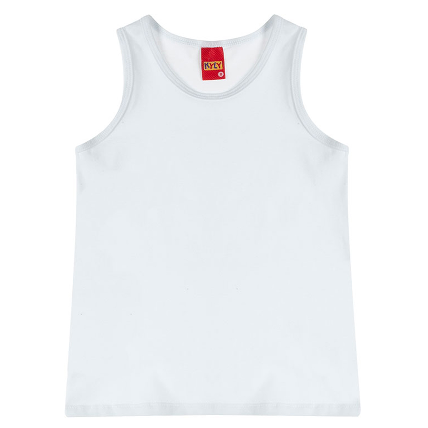 Blusa Infantil Kyly Regata Básica Em Cotton Blusa Infantil Kyly Regata Básica Em Cotton