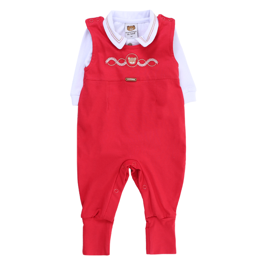 Saída Maternidade Aconchego Pala Bordada  E Body 3 Peças Saída Maternidade Aconchego Pala Bordada  E Body 3 Peças