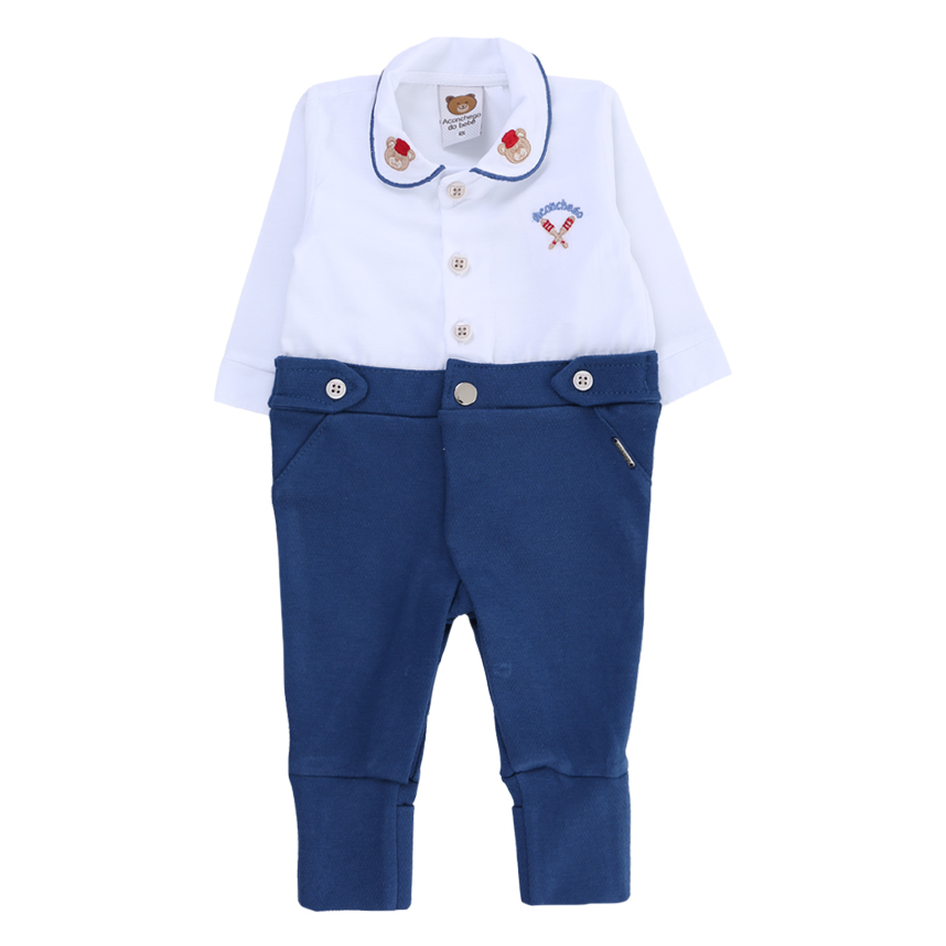 Saída Maternidade Aconchego Bordado Ursinho 2 Peças Saída Maternidade Aconchego Bordado Ursinho 2 Peças