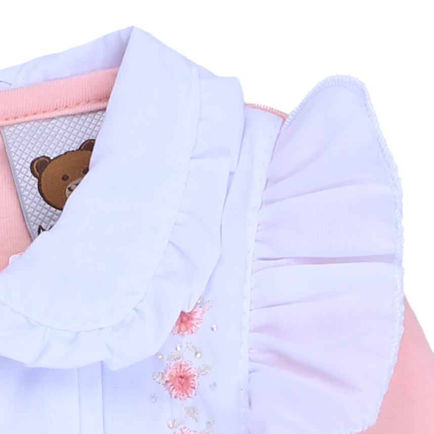 Macacão Bebê Longo Aconchego Bordado com Strass Macacão Bebê Longo Aconchego Bordado com Strass