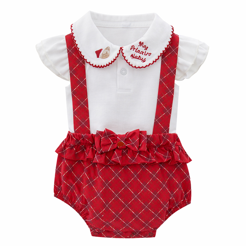 Banho de Sol Aconchego Body Xadrez Primeiro Natal