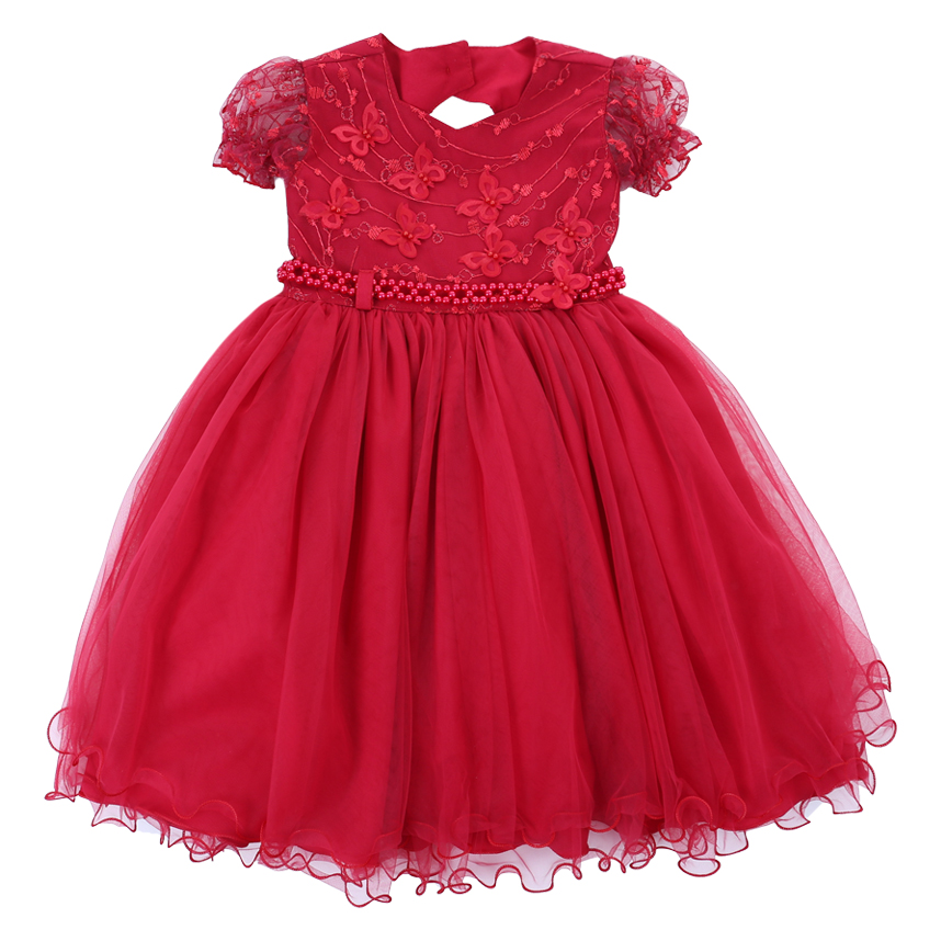 Vestido Infantil Menina Bonita Pala Borboleta E Saia Tule