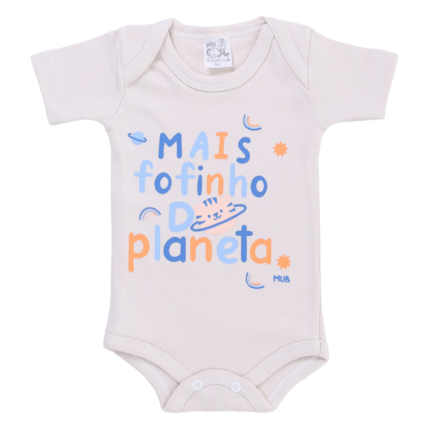 Body Mub Manga Curta Estampa  Frases Divertidas 3 Peças Body Mub Manga Curta Estampa  Frases Divertidas 3 Peças