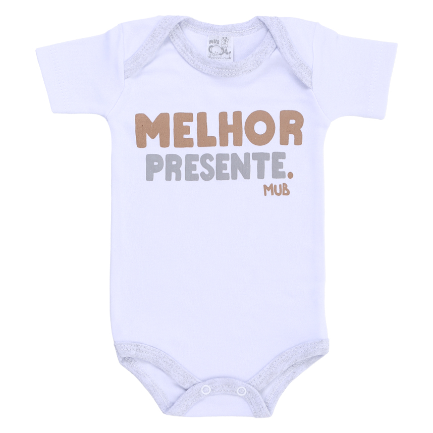 Body Mub Manga Curta Estampa Frases 3 Peças Body Mub Manga Curta Estampa Frases 3 Peças