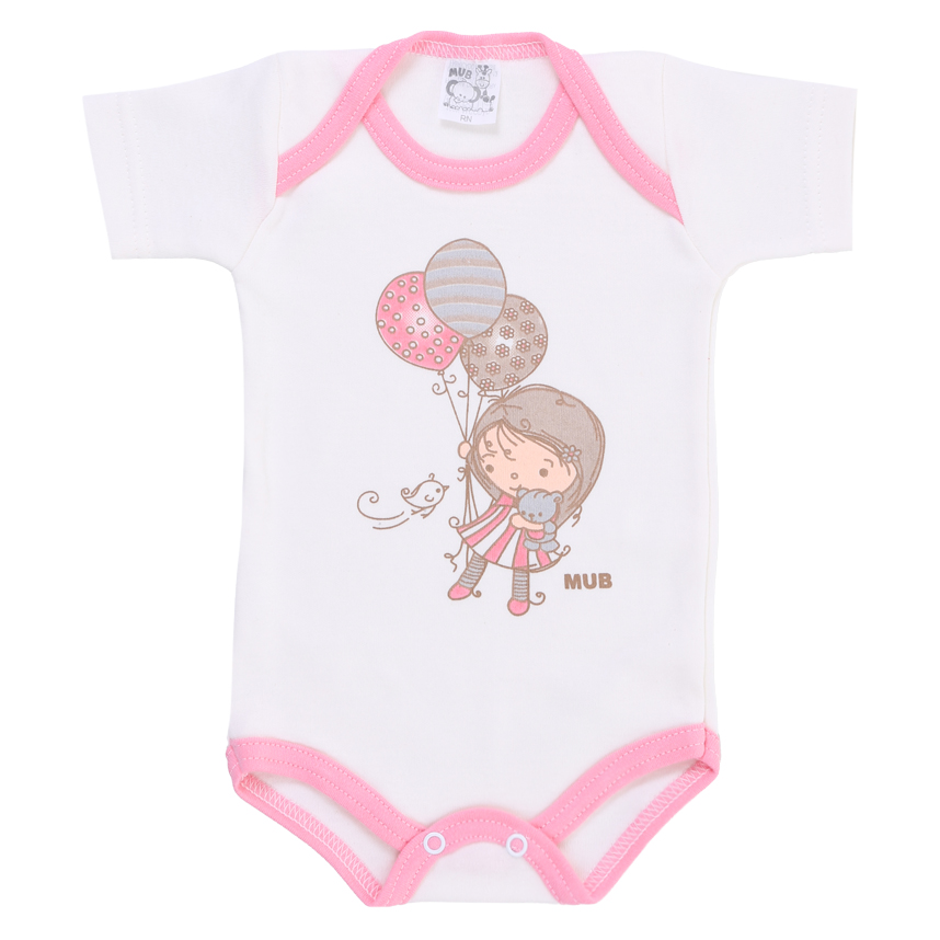 Body Bebê Mub Manga Curta Castelo Pirulito 3 Peças Body Bebê Mub Manga Curta Castelo Pirulito 3 Peças