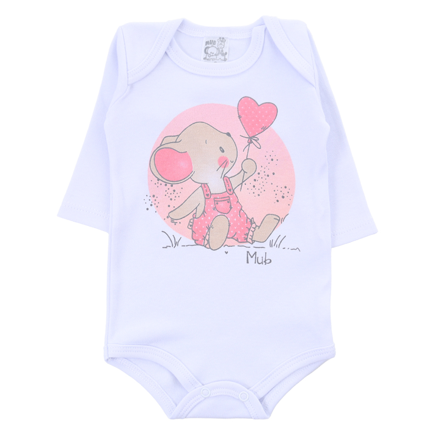 Body Mub Manga Longa Estampa  De Bichinhos 3 Peças Body Mub Manga Longa Estampa  De Bichinhos 3 Peças