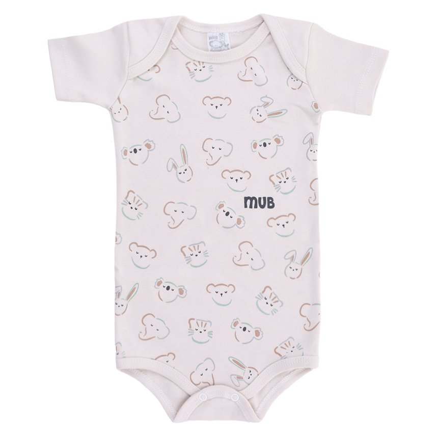 Body Mub Cara Urso Gatinhos Elefante Corrido 3 Peças Body Mub Cara Urso Gatinhos Elefante Corrido 3 Peças