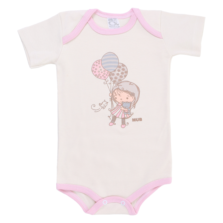 Body Infantil Mub Manga Curta Castelo Pirulito 3 Peças Body Infantil Mub Manga Curta Castelo Pirulito 3 Peças