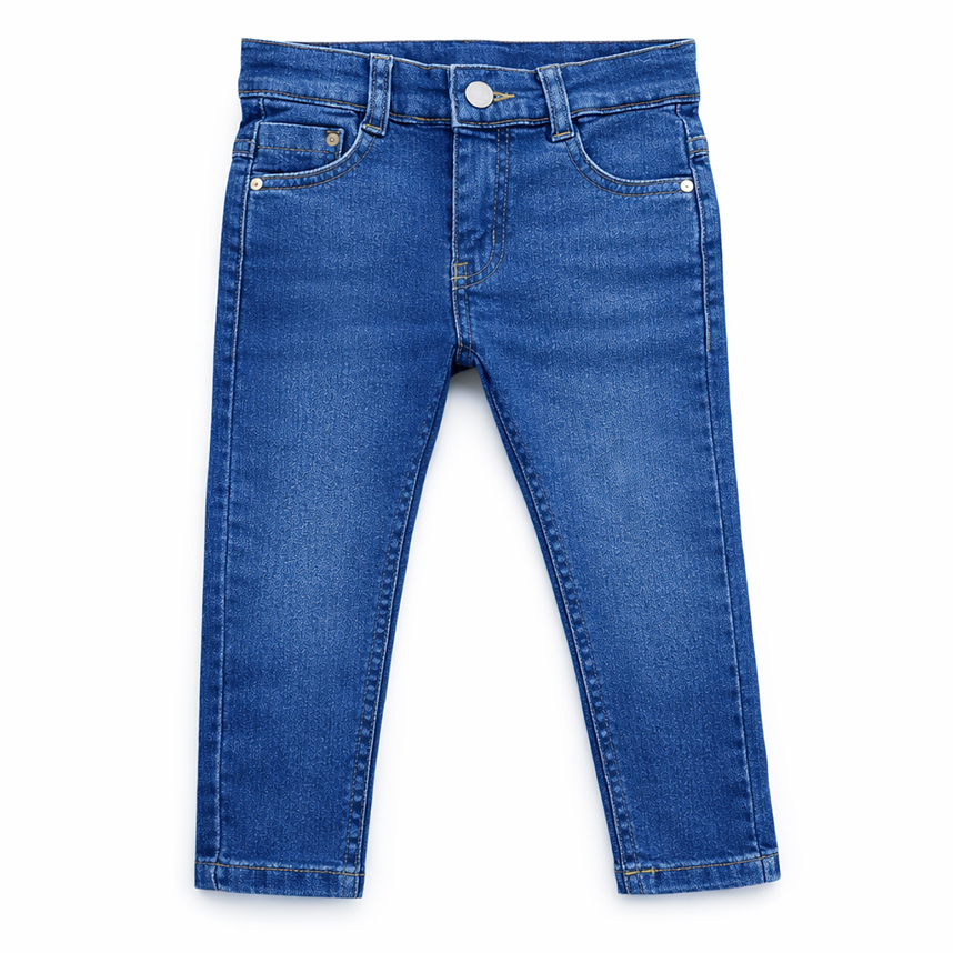 Calça Jeans Infantil Oznes Menino Used Detalhe Bigode Leve